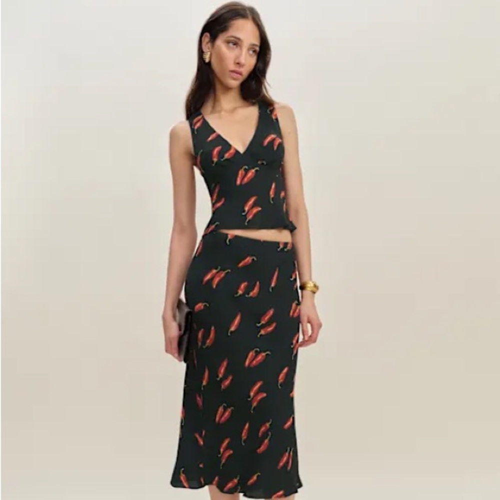 Reformation Ryan Two Piece Set in Hot Sauce